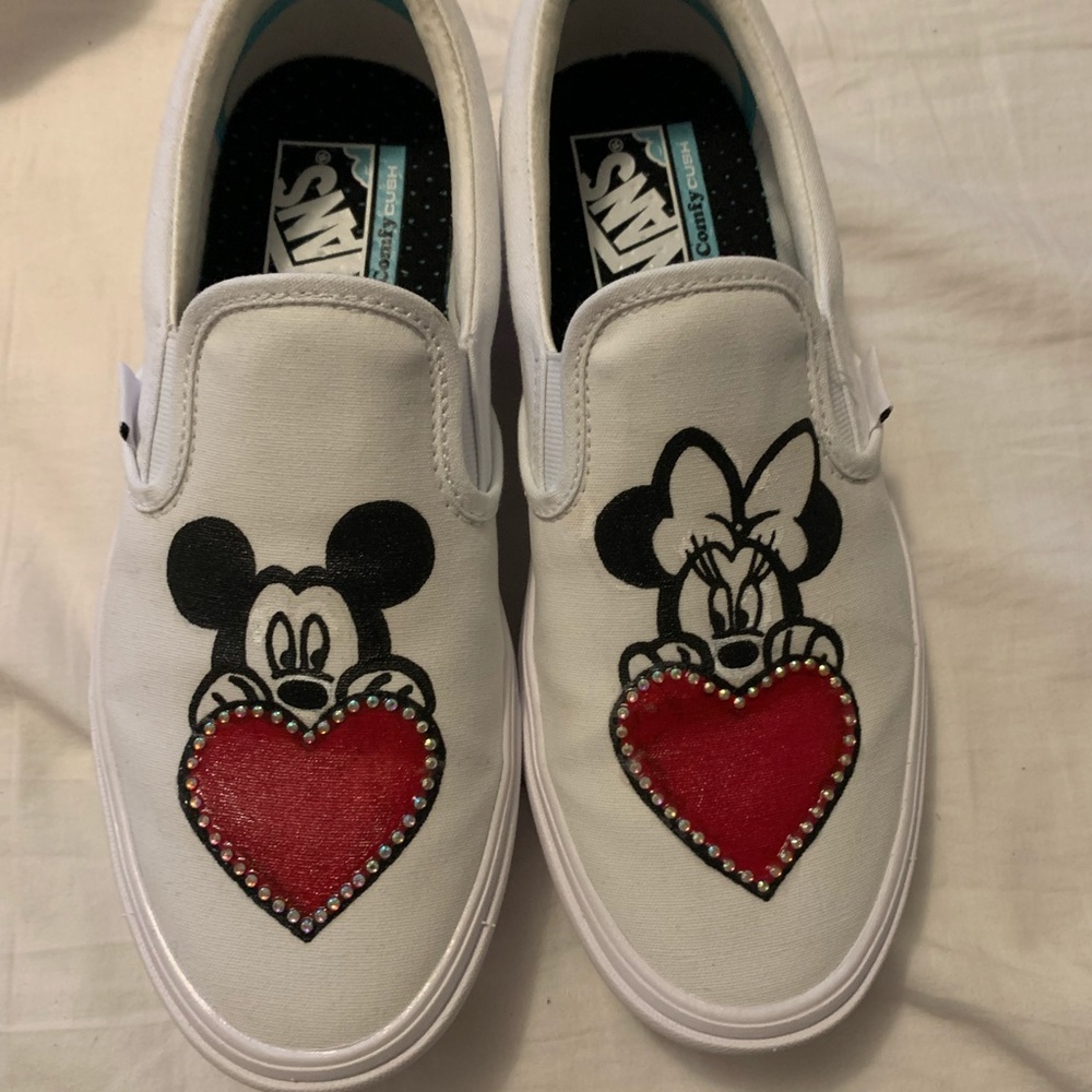Custom painted Disney vans (comfy Cush)